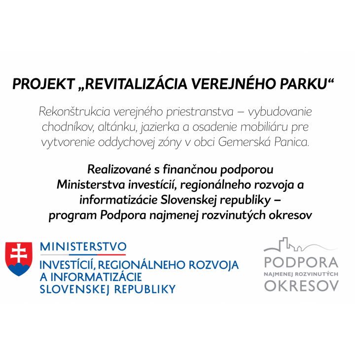 Menšia fotka pre článok PROJEKT „REVITALIZÁCIA VEREJNÉHO PARKU“